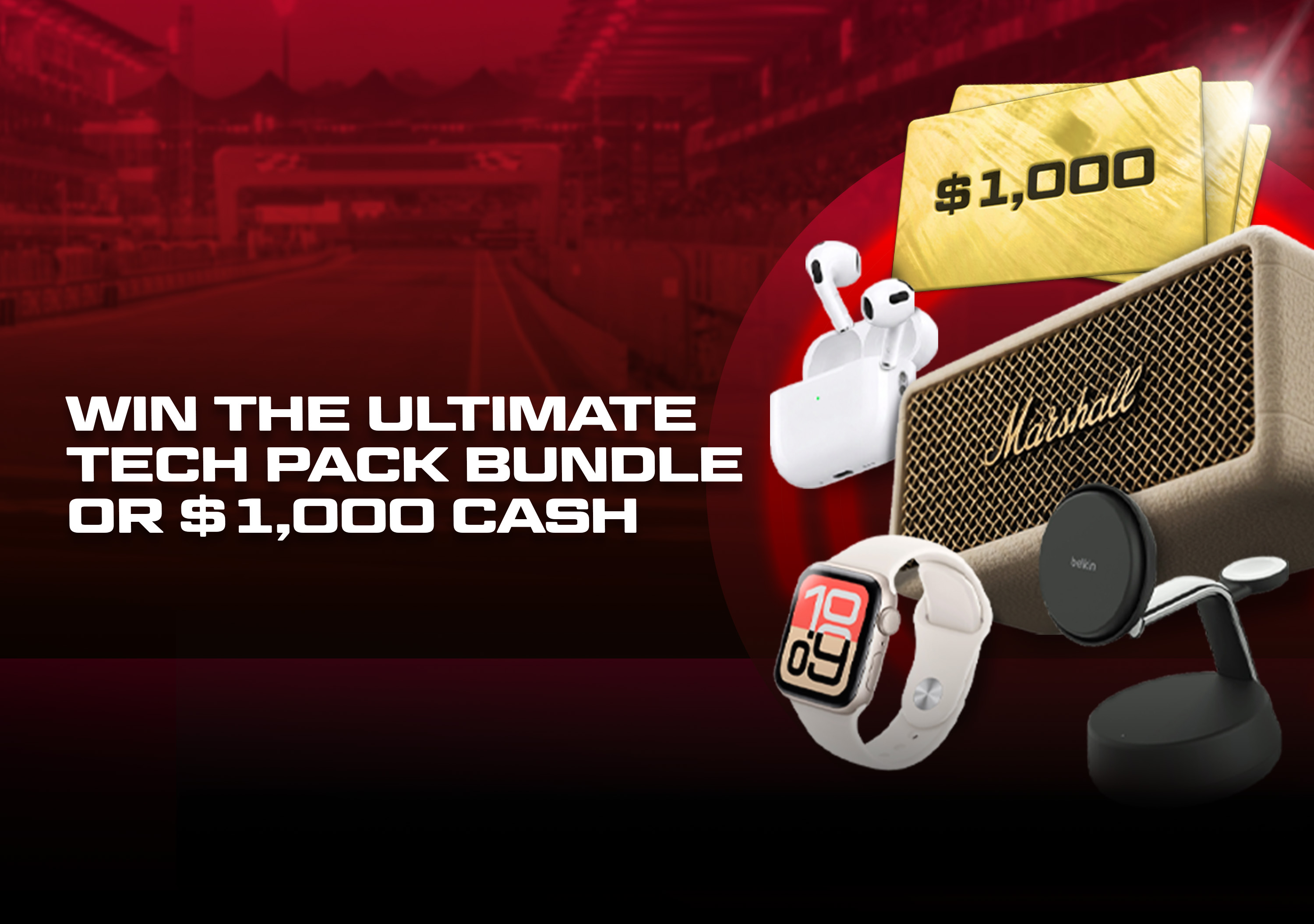 Tech Pack Bundle or $1,000 Cash