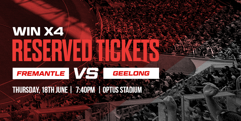 Footy Ticket Giveaway | Fremantle vs Geelong