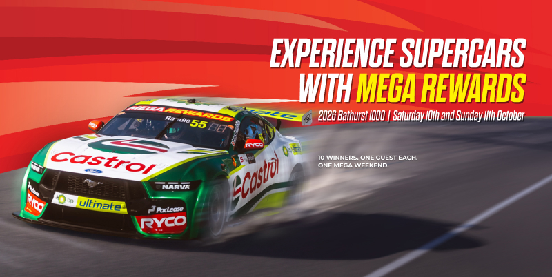 Win a Supercars Bathurst 1000 Racing Experience with Mega Rewards